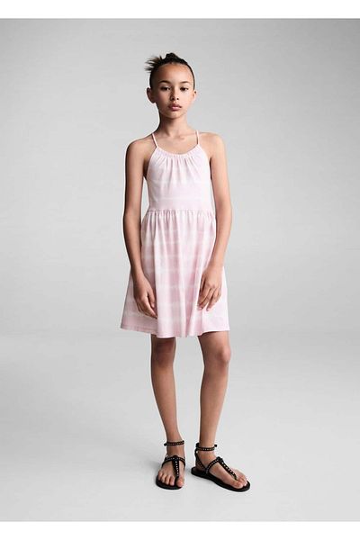 MANGO Kids φόρεμα με γραβάτα