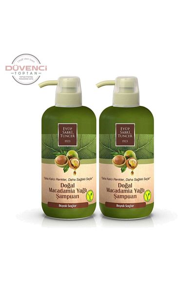 Eyüp Sabri Tuncer Natural Shampoo with Macadamia Oil - 600 Ml, Pet Bottle, X 2 Pieces