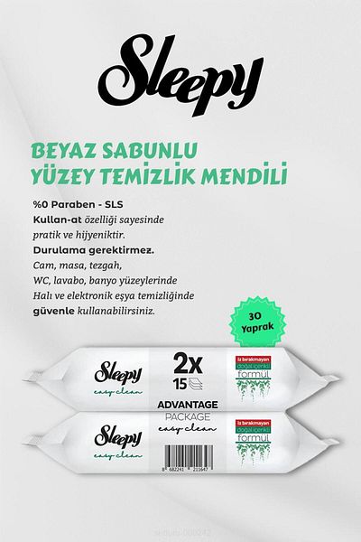 Sleepy 150 Pieces Furniture Polish with White Soap and Lavender - Gift