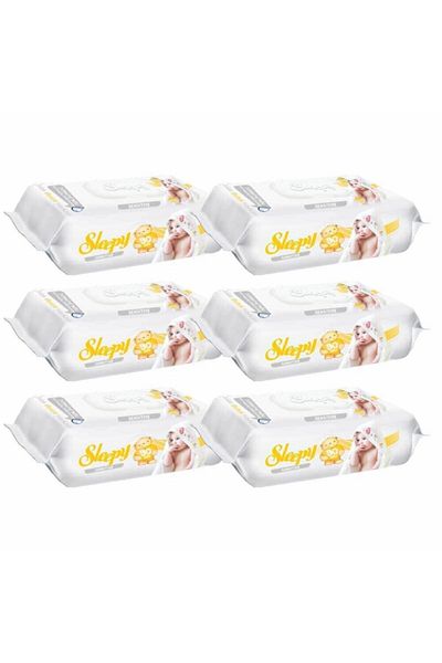 Sleepy Leaf Colored Sensitive 90 Wet Towel Wipes - Pack of 6
