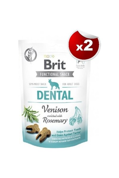 Brit Care Snack Dental Geyik Ve Biberiyeli Köpek Ödül Maması 150 gr X 2 Adet