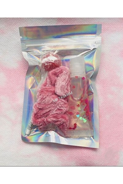 hbtasarim Lip gloss+toka seti hbtasarim