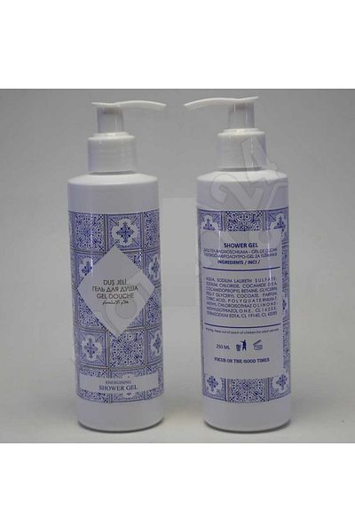 Rns 250 ml Decorative Empty Plastic Pet Bottle Shower Bottle with Pump - Refillable