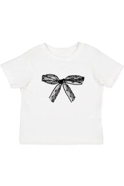 Aesthia Μπλούζα MINGALONDON Lace Ribbon Crop - Printed