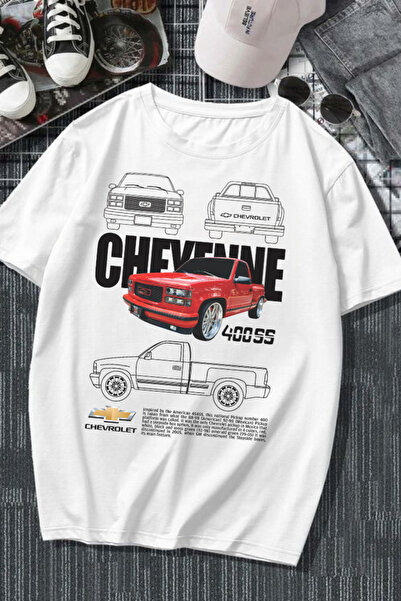 Aesthia Chevrolet Cheyenne Štampano - MINGALONDON bela majica