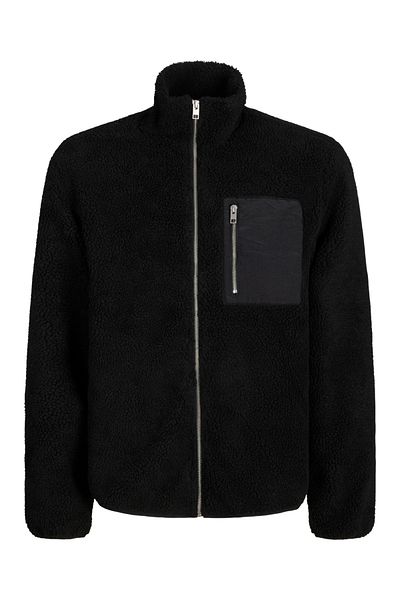 Jack & Jones Ανδρικό μαύρο μπουφάν Fleece - 12258417