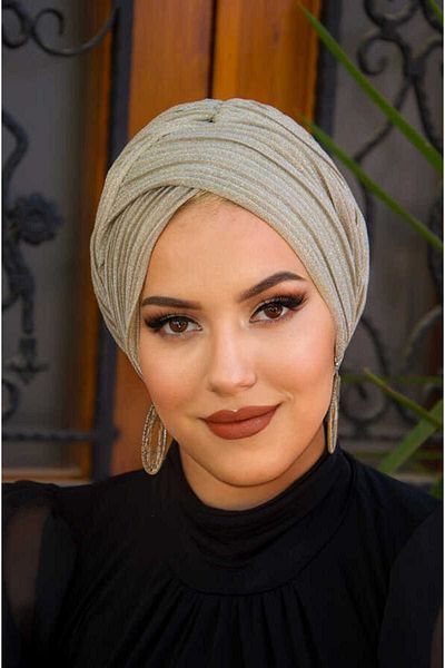 Aişe tesettür إكرو مطوي عبر النطاقات بونيه