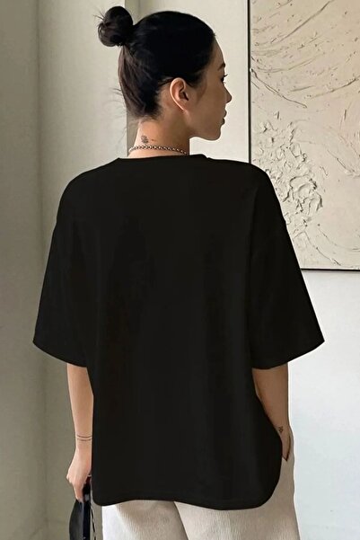 spearly Μπλουζάκι Unisex Balance Printed Oversize Boyfriend