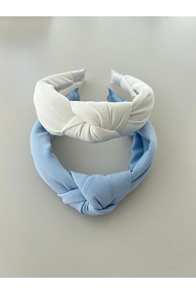 Whoknows Blue and White Knotted Set of Two