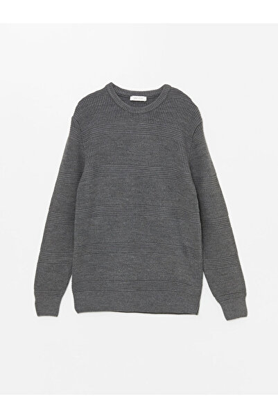 LC Waikiki Men's Knitwear Sweater - Long Sleeve, Crew Neck