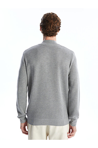 LC Waikiki Herren-Strickpullover mit Stehkragen und langen Ärmeln – W44437z8