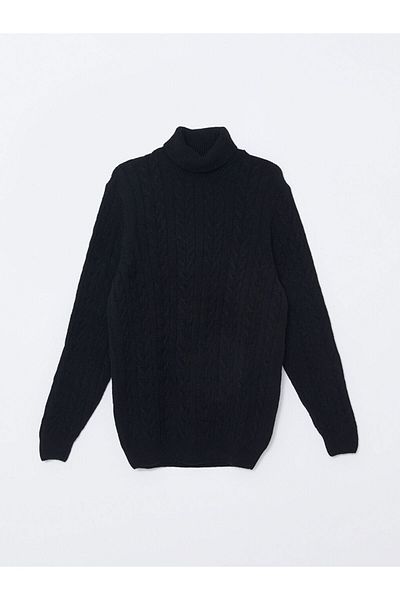 LC Waikiki Men's Knitwear Sweater - Turtleneck, Long Sleeve