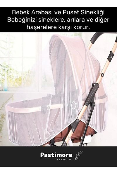 Pastimore Baby Stroller and Pushchair Mosquito Net Compatible with All Brands and Models Protective Mosquito Net