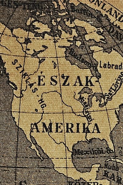krmnyatırım Wintage Old World Map - Quality Canvas Wall Cover Rug 4057