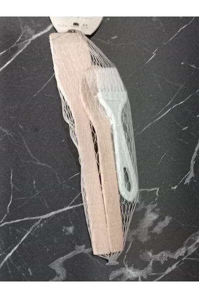 baran ahşap Wooden Spatula and Brush Set