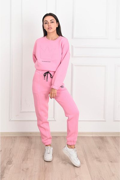 Koza Butik Γυναικεία αθλητική φόρμα με στάμπα με γράμματα 3 νήματα - 3500-23