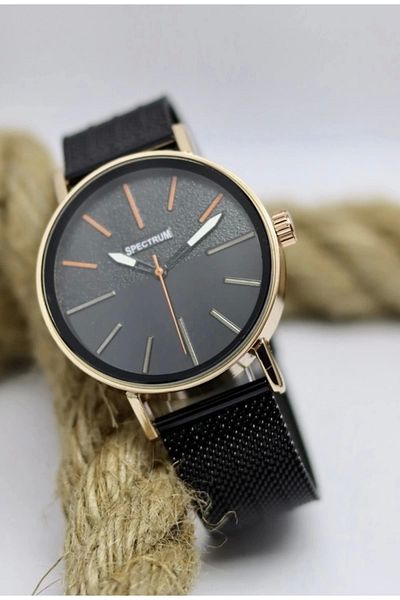 Spectrum Stripe Cord Color Screen Men's Wristwatch Mat-143