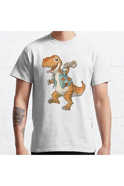 Pink Sky Loose Fit Unisex Just Keep Flying Design Printed T-Shirt