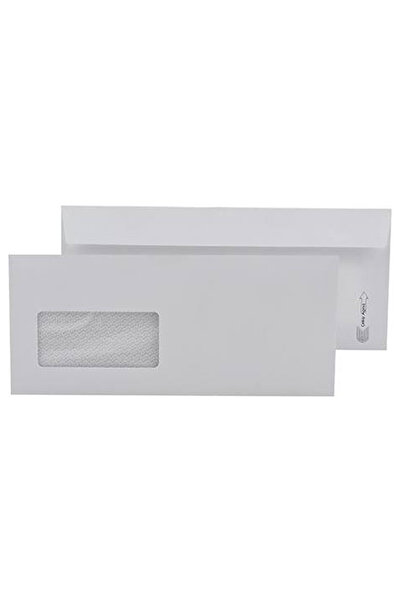 Oyal Extra White Diplomat Envelope - 500 Pieces with Silicone Window, 10.5x24...