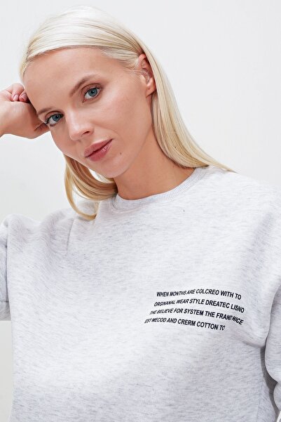 HAKKE Σετ φόρμας τριών κλωστών με τυπωμένο κείμενο