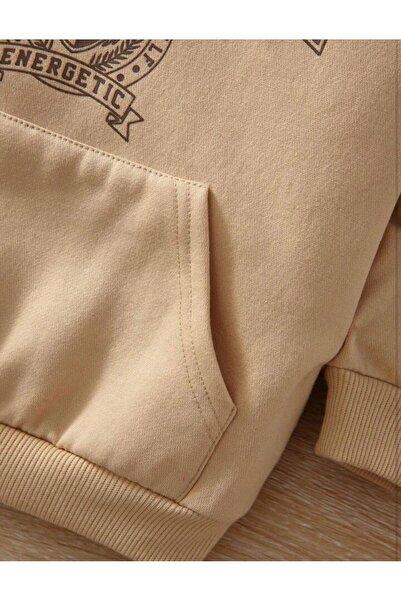 NoVibe 1998 Energetic Printed - Kids Unisex Cotton Oversize Hooded Sweatshirt