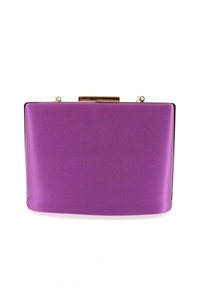 DGN Μωβ σατέν βραδινό φόρεμα Clutch Bag - 63993152