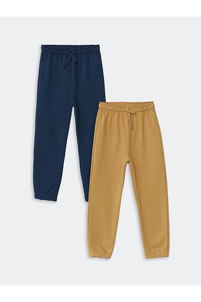 LC Waikiki Pantaloni de sport Jogger cu talie elastică pentru bebeluș băiețel - pachet de 2