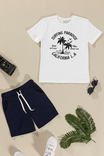 for you kids Navy Blue 2-Piece Printed Set - Lower and Upper Set