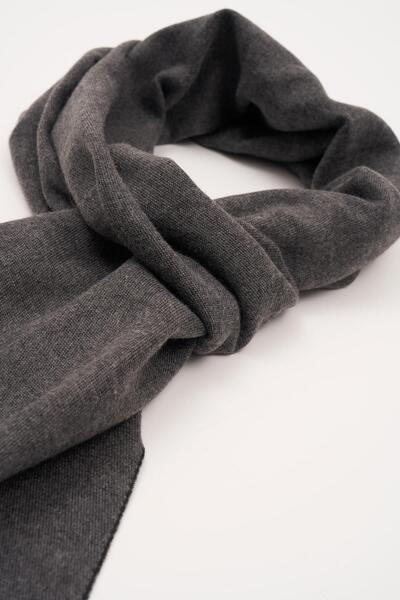 For You Accessories Μαύρο κασκόλ διπλής όψης