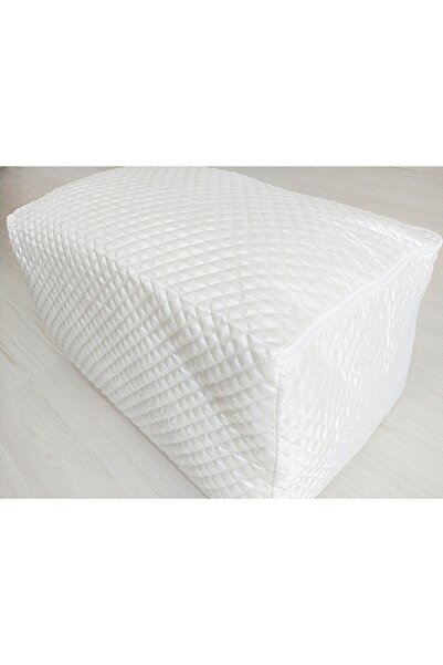 DİLEX 2 'li Hurç Set Çeyizlik Bohça Gelin Bohçası Damat Bohçası Saten Ekru Yastık