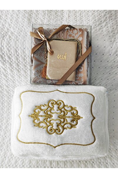 DİLEX 4 Parça Kadife Bohça Gelin Damat Hediye Çeyiz Bohça Tafta Saçaklı Kutu ...