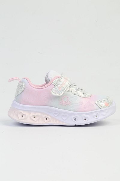 Benetton ® Imported Gray Powder - Children's Lighted Sports Shoes BNI-10127