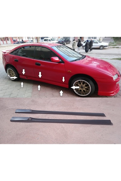 Alkan Garage Mazda Lantis Uyumlu Yan Marşpiyel Takımı Delikli (boyasız)