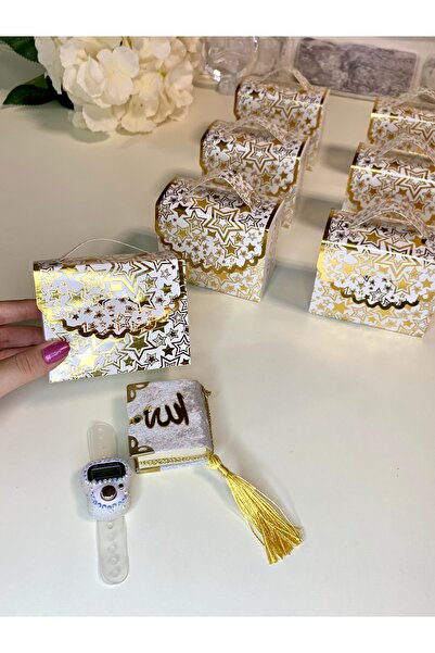 eliz 10 Adet Çantalı Zikirmatik, Kuran'ı Kerim Seti Hediyelik Söz Nişan Nikah...