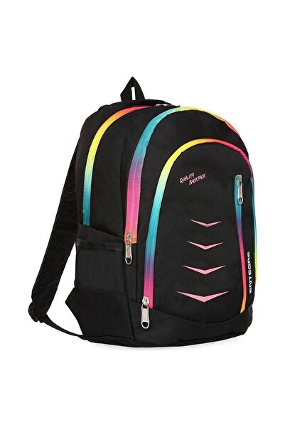 TREND Unisex Children's Black Integrated School Bag 9837