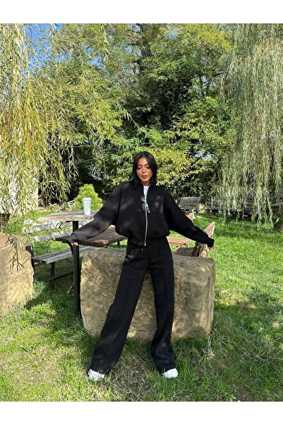 Club Floral Fashıon 3 fonalas Compact Raster Palazzo és Cardigan tréningruha szett