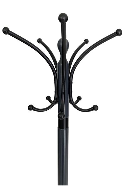TOLUNAY Anthracite Gray Clover Model Coat Rack Footed Hanger Painted