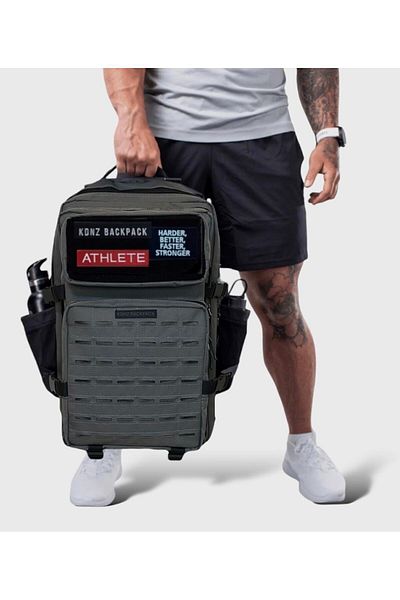 KDNZ Pro 3.0 Large 45l Anthracite Backpack with 3 Patch Gift