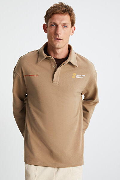 GRIMELANGE Ανδρικό φούτερ HEMJI Mink