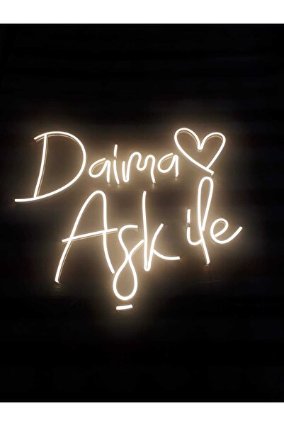Extremmotif Daima Aşk İle Neon Led Neon Tabela