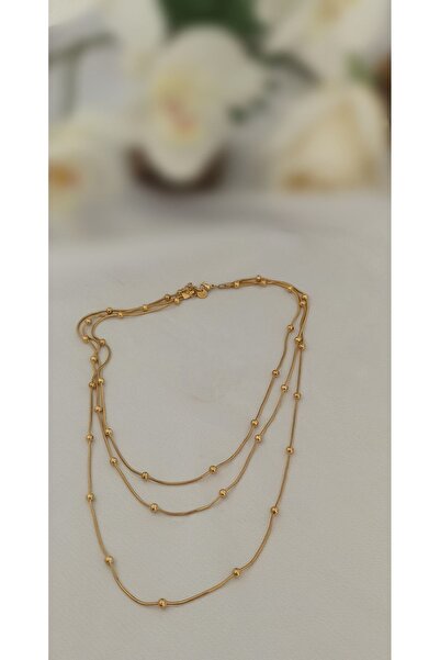 STEVENS قلادة دوريكا ثلاثية من الفولاذ المقاوم للصدأ غير مشوهة