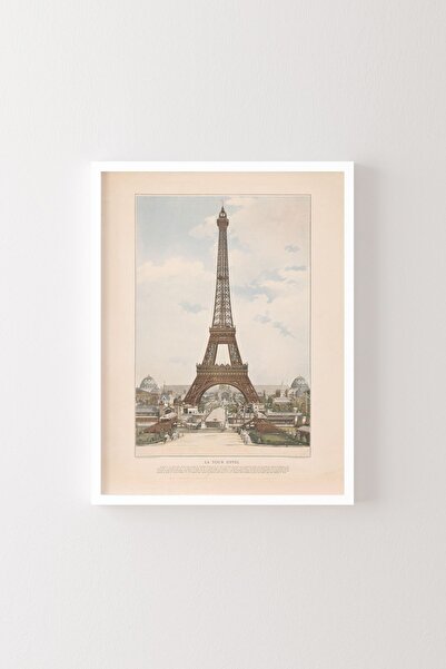 epiqart Turnul Eiffel - Cadru alb
