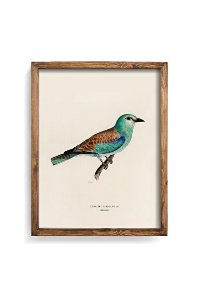 epiqart Avrupa Silindiri - Ahşap Desenli Çerçeve