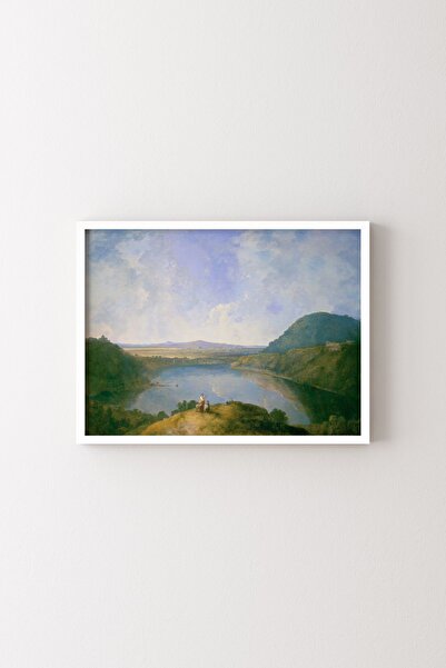 epiqart Lake Albano - White Frame