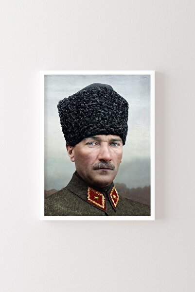 epiqart Πορτρέτο Ατατούρκ - Λευκό Πλαίσιο