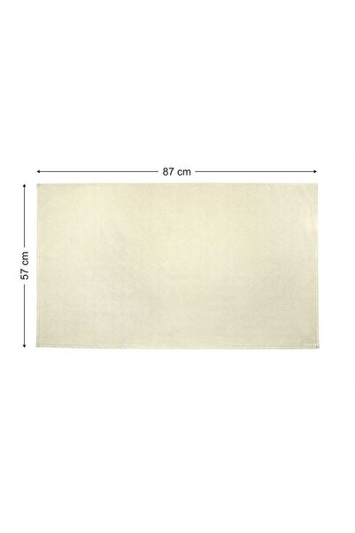 HOMELKA Çamaşır Makinesi Örtüsü Sıvı Geçirmez Kumaş Krem Renk Düz Model