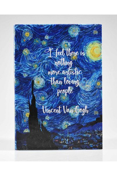 4nio Noapte înstelată Van Gogh - Caiet gros cu dungi