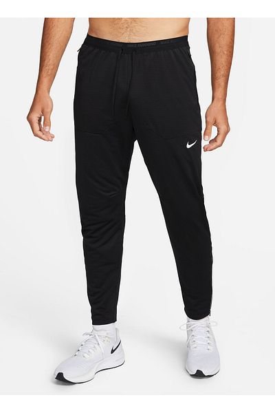 Nike Men's Round Neck Sweatpants - Black Gray Silver DQ4740-010 M NK DF PHENOMKNIT PANT
