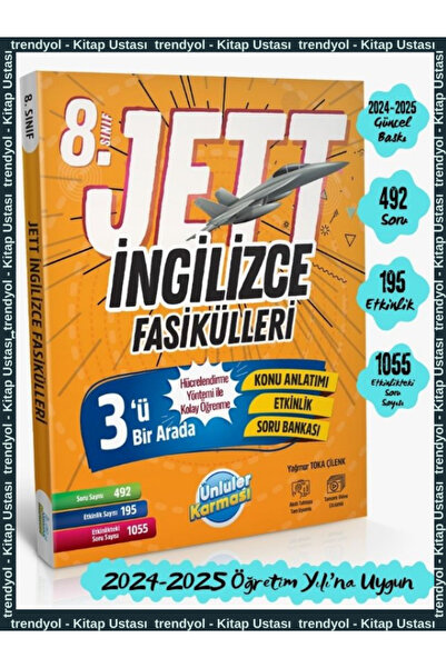 Ünlüler Karması 8. SINIF LGS JETT İNGİLİZCE FASİKÜLLERİ 2026 BASKIDIR