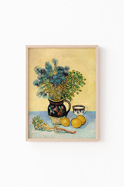 epiqart Natürmort - Vincent Van Gogh - Ahşap Desenli Çerçeve